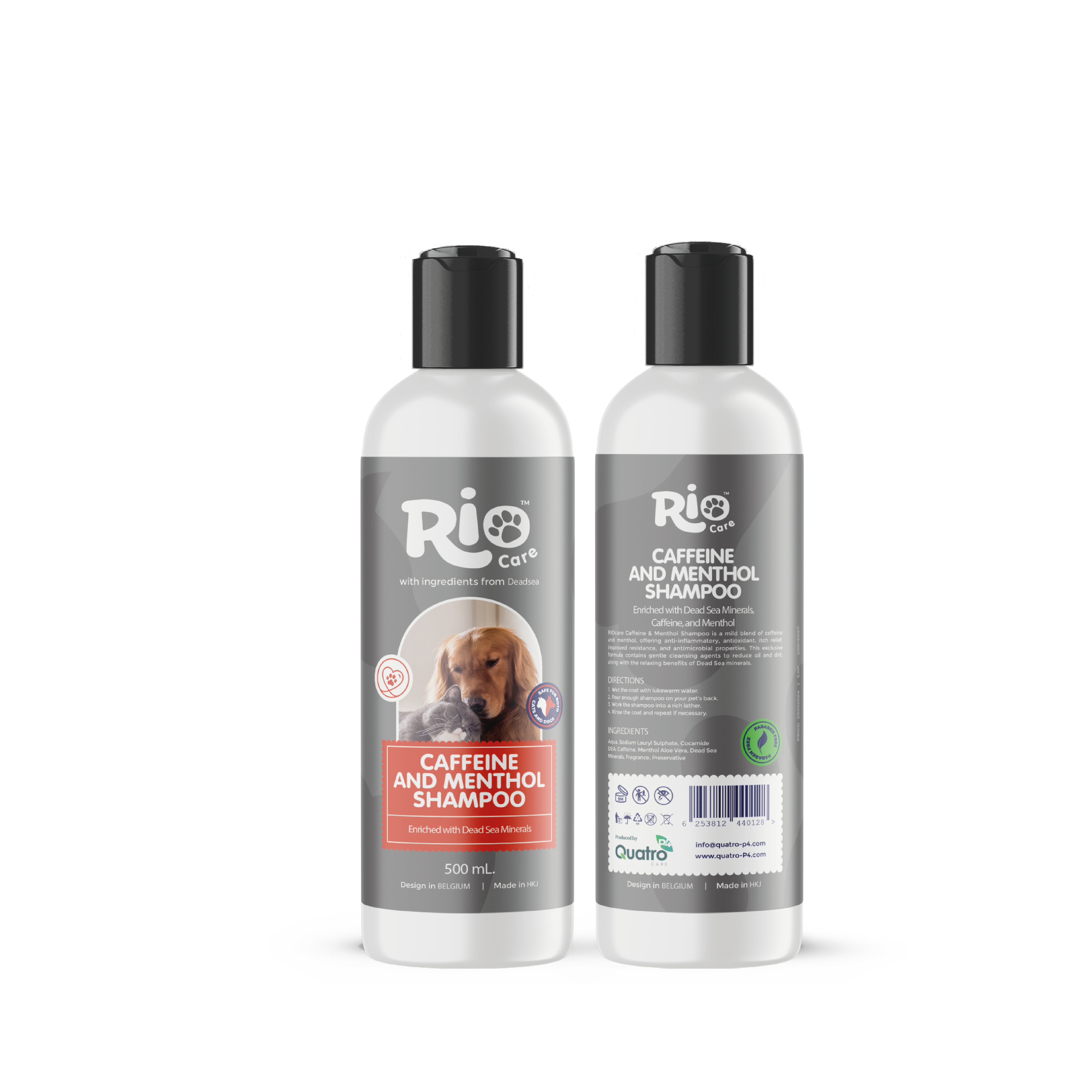 Caffeine & menthol shampoo 500 ml